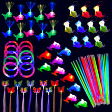 Load image into Gallery viewer, S SWIRLLINE Glow in The Dark Party Favors - 70 PCS Bulk Toys for Kids Party Favors Goodie Bags Stuffers - Light Up Accessories for Halloween Christmas