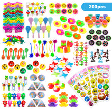Load image into Gallery viewer, Party Favors Kids Pinata Filler- 200 PCS Carnival Prizes Toys Bulk Assortment - Boys Girls Birthday Easter Egg Filler - Treasure Box Chest Classroom