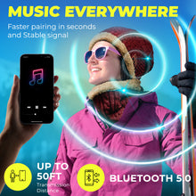 Load image into Gallery viewer, Bluetooth Beanie Wireless Hat with Scarf – Maroon Headphone Beanie Hat with Upgraded Bluetooth 5.0 - Wireless Beanie Bluetooth Hat for Women - Warm Kn