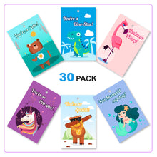 Load image into Gallery viewer, 30 Pack Valentines Day Cards for Valentine's Classroom Exchange Prizes - Valentine Party Favors