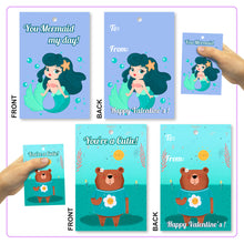 Load image into Gallery viewer, 30 Pack Valentines Day Cards for Valentine's Classroom Exchange Prizes - Valentine Party Favors