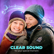 Load image into Gallery viewer, Bluetooth Beanie Wireless Hat with Scarf – Purple Headphone Beanie Hat with Upgraded Bluetooth 5.0 - Wireless Beanie Bluetooth Hat for Women - Warm Kn