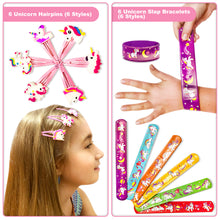 Load image into Gallery viewer, Unicorn Party Favors for Kids Pinata Stuffers - Unicorn Gifts for Girls Treasure Box Toys for Classroom Carnival Prizes in Bulk Goodie Bags Stuffers f